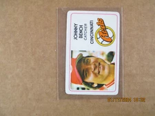 1981 Permagraphics # 1 Johnny Bench EX surface wear