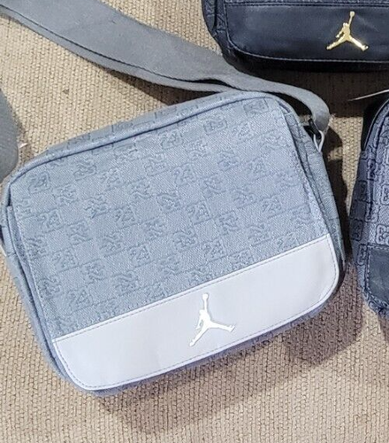 NWT Jordan Monogram Mini Messenger Crossbody Sling Bag (3.6L) UNISEX Gray