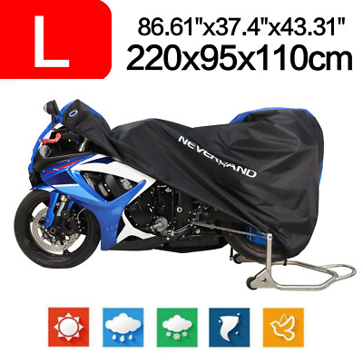 NEVERLAND 190T L Motorrad Abdeckung Motorradgarage Wasserdicht Ganzgarage Schutz