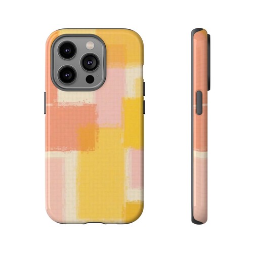 Abstract Checker Tough Case, Pink and Yellow Phone Cover, Protective Phone Case, - 第 78/199 張圖片