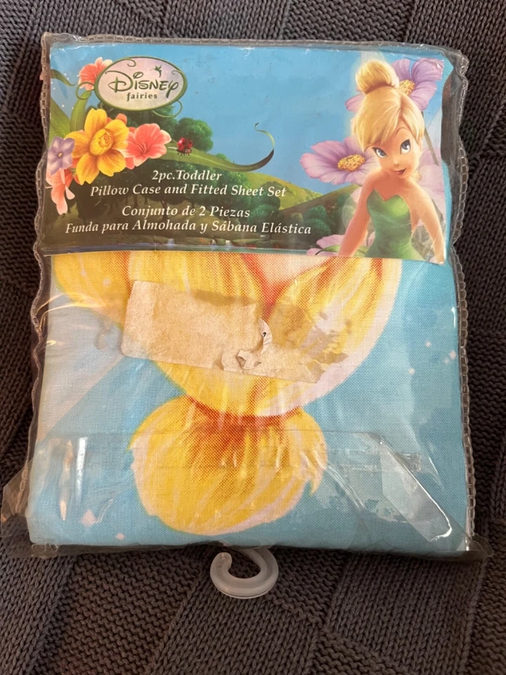 Tinker Bell Twin 2 Piece Flat sheet & Pillowcase Lavender/Purple/Lilac Color P10 - Image 2 of 4