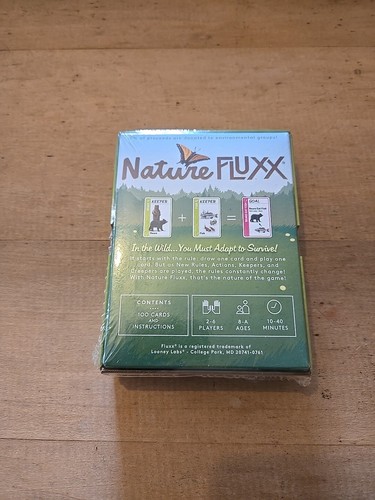 Looney Labs Card Game Nature Fluxx Sealed - Picture 2 of 3