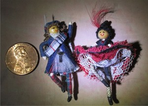 muñecas bailarinas de ballet en tela