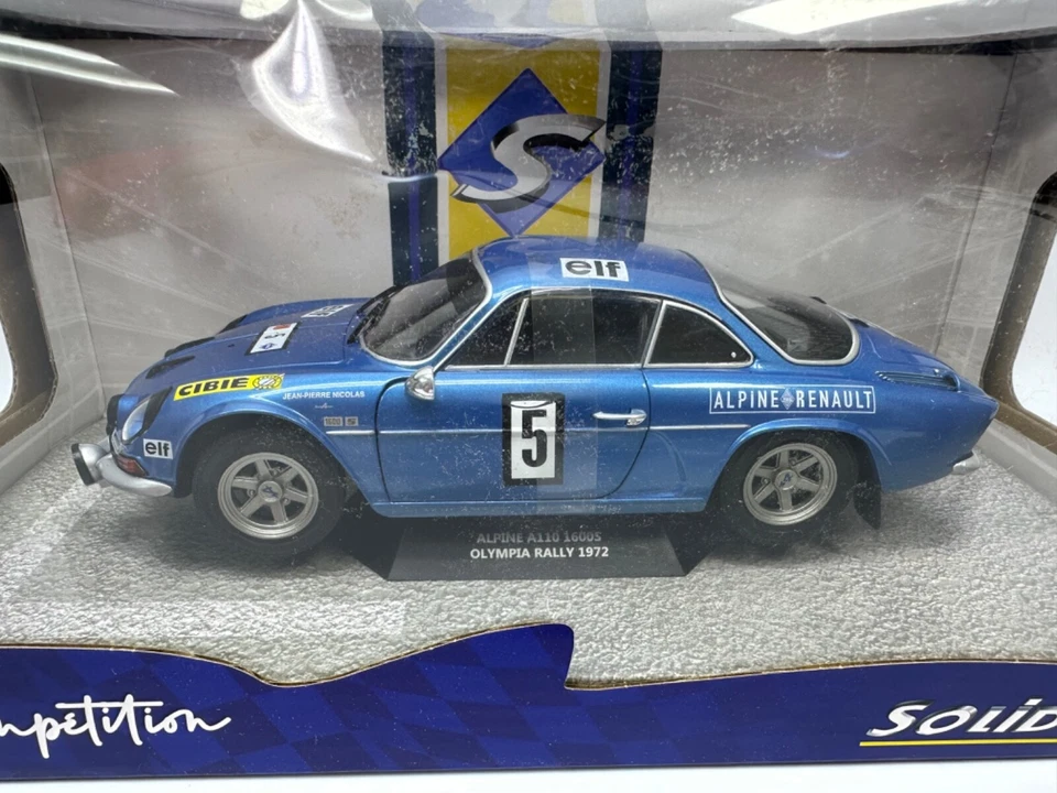 SOLIDO ALPINE A110 1600S RALLYE DE MONTE CARLO 1972 #6 1/18 AZUL S1804207 Foto 2 de 4