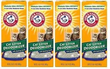 4 Pack Arm & Hammer Cat Litter Deodorizer Odor Eliminator 30 oz