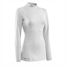 Under Armour Women's UA ColdGear  Authentic Mock XL White