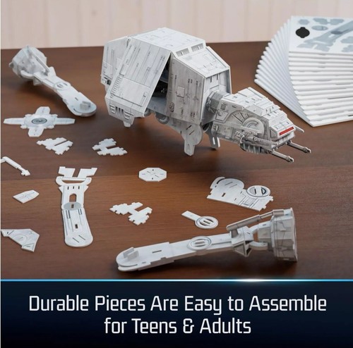 Spin Master STAR WARS 4D Build Imperial AT- AT 3D Cardstock Model Kit - Open Box - Picture 4 of 6