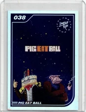 Pig Eat Ball Limited Run Games Silver Trading Card #038 New NO Tears Mint