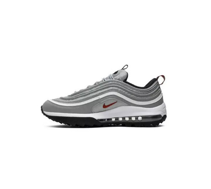 NIB Nike Air Max 97 G Golf Silver Bullet Shoes Cleats CI7538-001