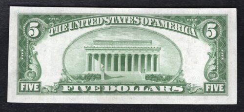 FR 1957-G 1934-A $5 FRN FEDERAL RESERVE NOTE CHICAGO, IL GEM UNCIRCULATED - Picture 2 of 2