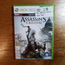 Assassin's Creed III Gamestop Edition, 2012, Xbox 360, -  Both Discs CIB