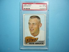 1965 TOPPS MLB BASEBALL CARD #240 BOB BRUCE PSA 8 NM/MINT SHARP+ '65 GL