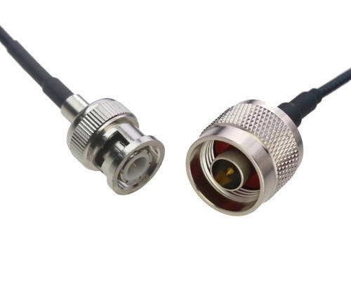 1) N MALE To BNC MALE RF Coaxial Adapter UG-1034/U NOS - Foto 9