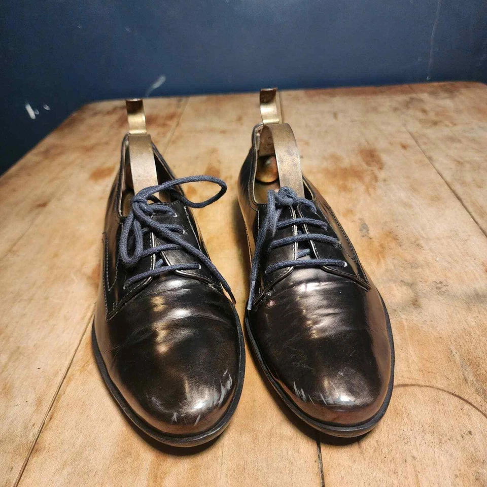 POUR LA VICTOIRE talla 6 Oxford cobre dorado tono cordones tacón bajo Foto 2 de 4