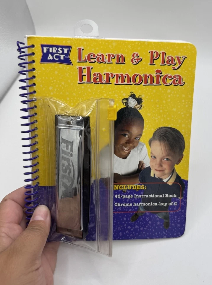 First Act LEARN & PLAY HARMONICA -2002-Harmonica & Instructions-New Open Box - Image 3 of 4