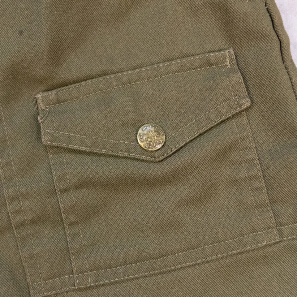 Vintage Boy Scouts Of America Shorts Union Made Green Utility Men’s Size 28 - Image 3 of 4
