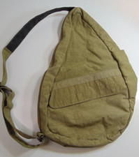 Ameribag Crossbody Sling Bag Khaki Tan Nylon Healthy Back Bag