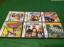 Lot of 6 Nintendo DS AUTHENTIC Game Cases - BOXES & MANUALS ONLY, NO GAMES -