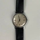 Vintage 1971 Classic Men's Timex Analog Watch With Black Leather Band