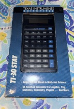 Calculadora científica Texas Instruments Ti-30 STAT con cubierta NOS