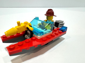 LEGO CITY: Fire Speedboat (30220) Complete Used