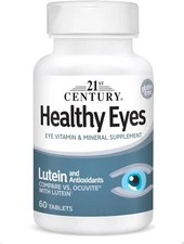 21st Century Healthy Eyes with Lutein Tablets, 60 Count, White (27452)
