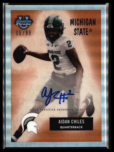 Aidan Chiles #55BV-AC 2024 Bowman Chrome University 1955 Autograph card