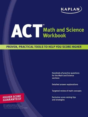 Kaplan ACT Math and Science Workbook - Kaplan - paperback - Very Good