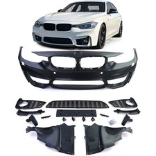 F�r BMW 3er F30 Limo F31 Touring 2011-2019 Front Sport Sto�stange + Gitter