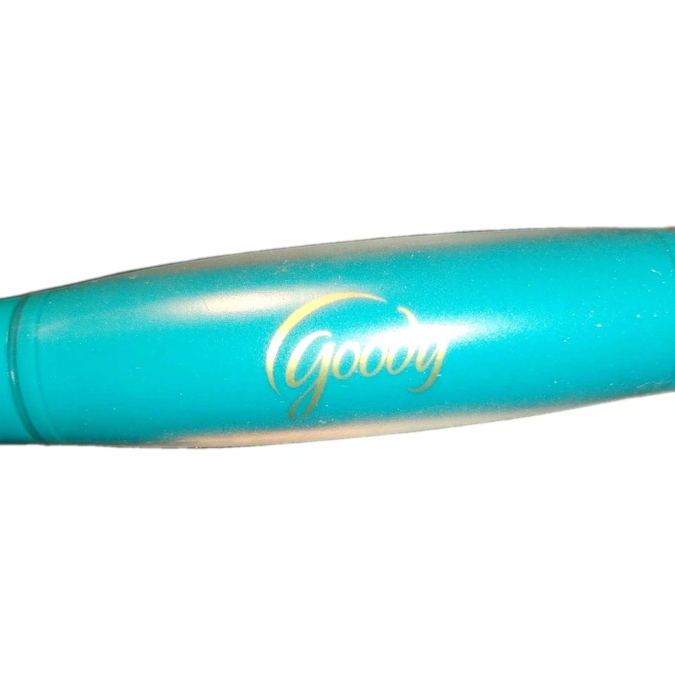 Goody Gelous Grip Cepillo Redondo Turquesa Punta de Bola Metal Dorado Barril Hueco Usado Foto 2 de 4