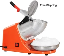 300W Electric Ice Crusher Machine Shaver Shaved Icee Snow Cone Maker 143 lbs***