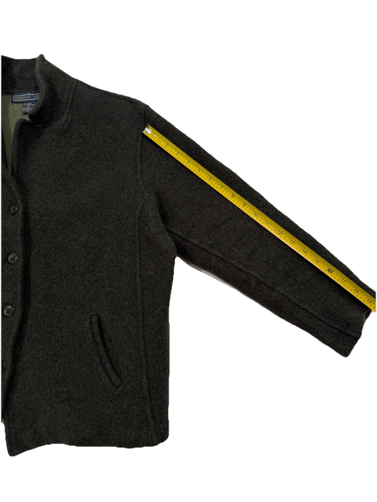 Herman Geist Button Front Collared Jacket Dark Gr… - image 5