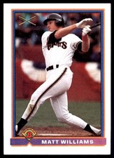 Matt Williams 1991 Bowman #378 Giants MLB READ FREE SHIPPING AutographDen