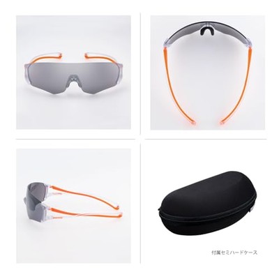Swans] Sports Sunglasses Made in Japan Mirror Lens E-NOX
