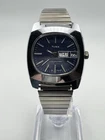 Vintage Timex Marlin Day Date Blue TV Dial Men’s Watch