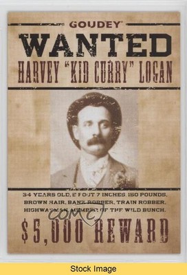 2022 Goudey Wild West Weekly Wanted Variant Parallel /499 Kid Curry READ z6b