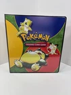 Vintage 1999 Pokemon Trading Card Game 3 Ring Binder Snorlax TCG!