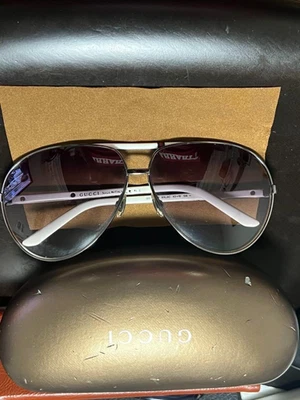 Lunettes de soleil aviateur GUCCI collection accessoires de mode Teardrop lun... - Photo 1/4