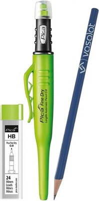 Pica Marker Set - Pica Fine Dry 0.9 Mechanical Pencil with 24 Refills Graphite