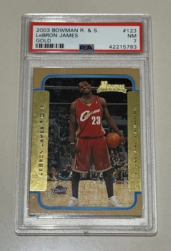 LeBron James 2003 Bowman LeBron James #123 Gold