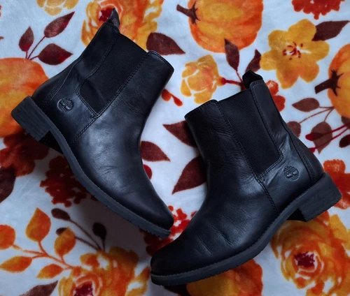 TIMBERLAND DALSTON VIBE STIVALETTI CHELSEA MEDI COMODI IN PELLE NERA 39 8