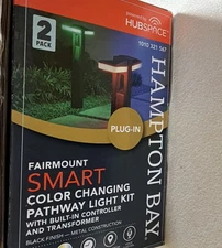 Hampton Bay Smart Color Changing Pathway Light Kit Controller Transformer