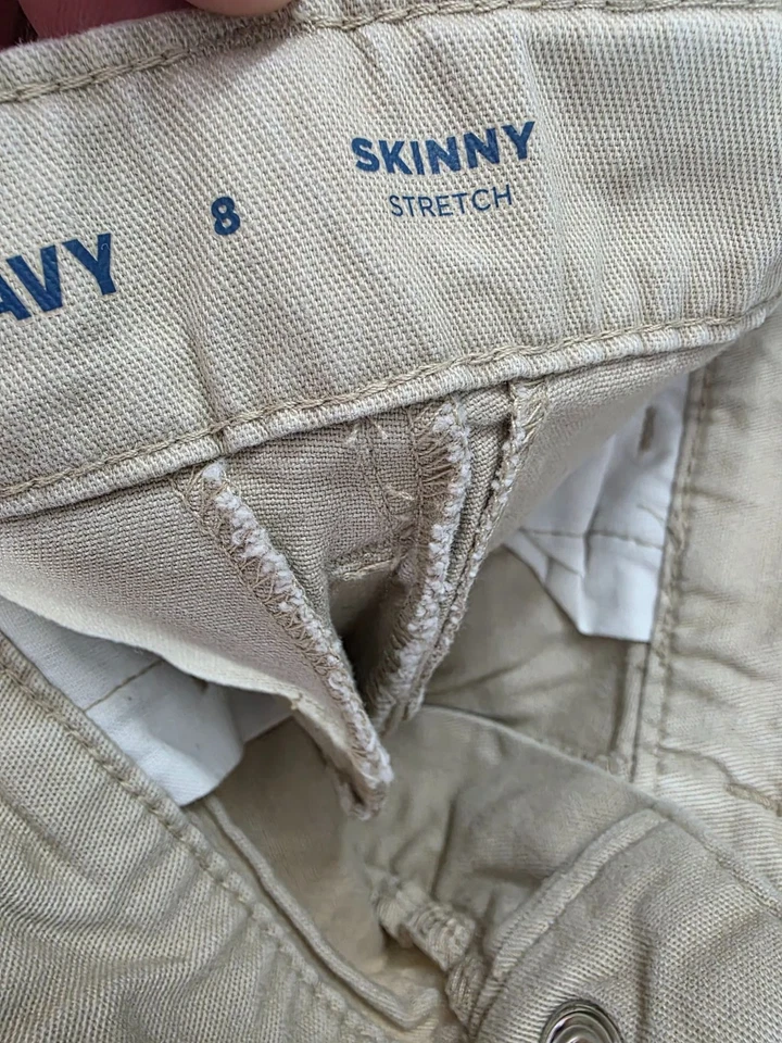 Old Navy Childrens Place Kids Pants Bundle Size 8 Slim Skinny Neutral Colors - Image 4 of 4