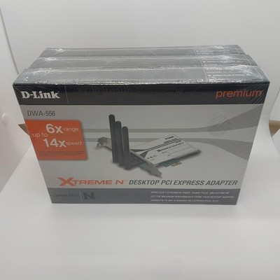 D-Link DWA-556 XTREME N PCIe Wireless WiFi Network Internet Card Lot of 3Win/Mac
