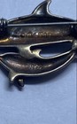 Sterling Silver 925 Vintage Celestial Ring Size 7 & Dolphin Brooch Lot of 2 — photo 7