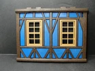 Vtg. Playmobil Castle Parts House WALL 2 WINDOWS Kings Medieval Knights 1977