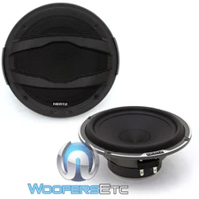 HERTZ MP 165.3 6.5" 4 OHM MIDWOOFER MILLE PRO SPEAKERS MIDBASS  GRILLS NEW PAIR