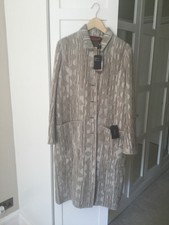 Missoni Alpaca Wool Crochet Reversible Beige Camel Coat Double Pockets Rrp £2.5k