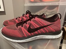 Nike Flyknit One Lunar 1 Rosa Flash Hombres Talla 12 Zapatos para Correr 554887-600