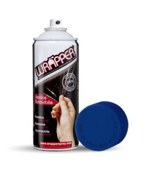 Pellicola spray rimovibile Blu Metall. Tinte Metallizzate 400ml, Wrapper WR5500